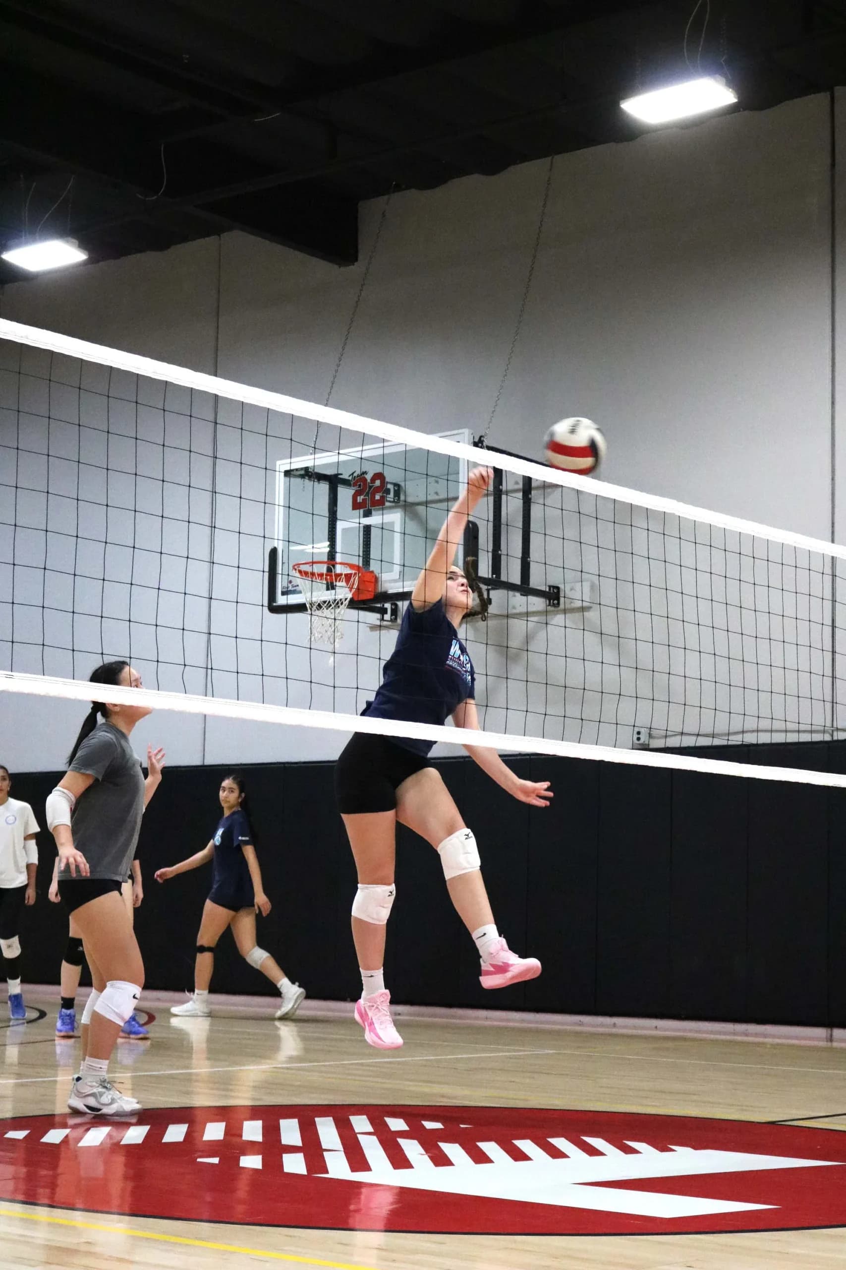 SDVA Holiday Volleyball Camp athletes training in San Diego County